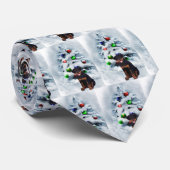 Cravate Cadeaux de Noël Rottweiler (Roulé)