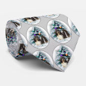 Cravate Cadeaux de Noël Shih Tzu (Roulé)