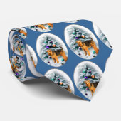 Cravate Cadeaux de Noël Welsh Terrier (Roulé)