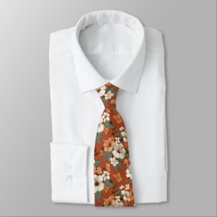 Cravate Cadeaux de papa artistiques Fleur tropicale