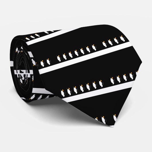 Cravate Cadeaux de pingouin ! (Roulé)