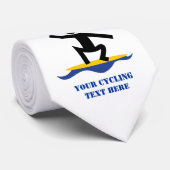 Cravate Cadeaux de surf, surfer sur sa planche de surf (Roulé)