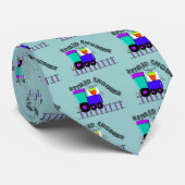 Cravate Cadeaux d'ingénieur de train à la retraite (Roulé)