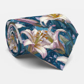 Cravate Cadeaux Élégants Pour Lys Du Père (Roulé)