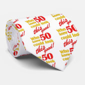 Cravate Cadeaux Hilarious 50e anniversaire (Roulé)