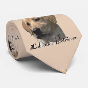 Cravate Cadeaux jaunes d'art de labrador retriever