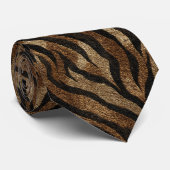 Cravate Cadeaux Mignon pour Papa Impression Tigre (Roulé)