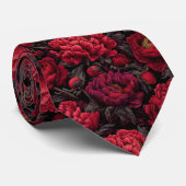 Cravate Cadeaux mignons pour hommes Paeonies (Roulé)