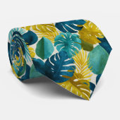 Cravate Cadeaux mignons pour lui Floral tropical (Roulé)