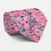 Cravate Cadeaux originaux pour mari fleur vintage (Roulé)