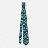 Cravate Cadeaux Papa Originaux Fleur Tropicale (Dos)
