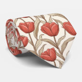 Cravate Cadeaux uniques pour mari Tulipe (Roulé)
