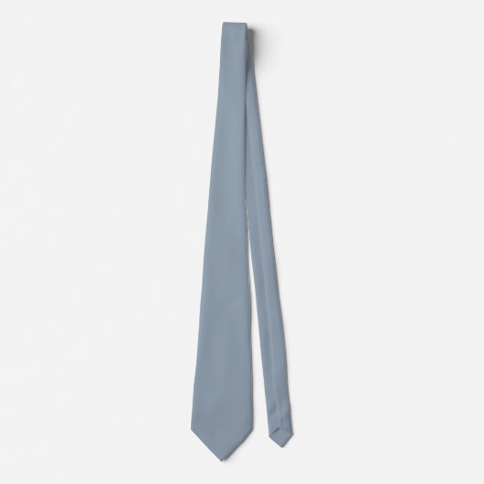 Cravate Cadet gris couleur solide (Devant)