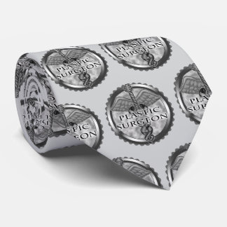 Cravate Caducée de chirurgien plasticien en argent