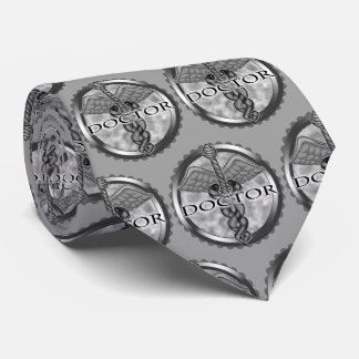 Cravate Caducée de médecin en argent