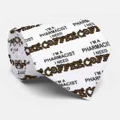 Cravate Café du besoin - pharmacien (Roulé)
