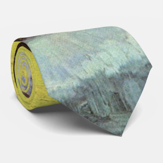 Cravate Café en émail bleu par Vincent van Gogh (Roulé)