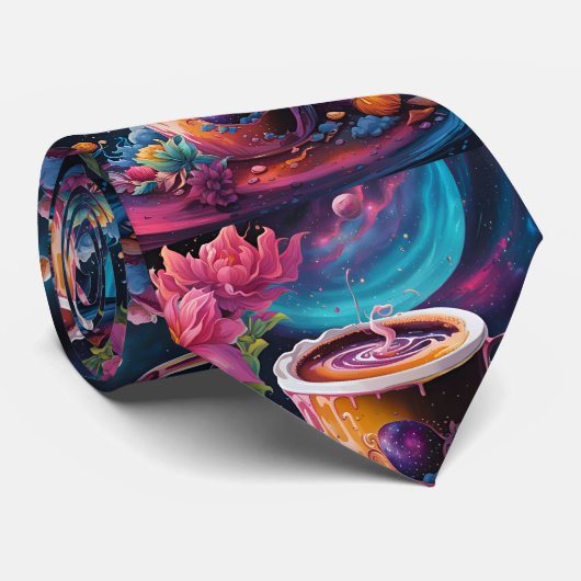 Cravate Café Galaxy Garden (Roulé)