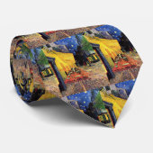 Cravate Café Terrasse à la nuit par Vincent van Gogh (Roulé)