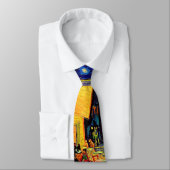 Cravate Café Terrasse Place du Forum Van Gogh Art (Attaché)