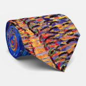 Cravate Café Terrasse Place du Forum Van Gogh Art (Roulé)