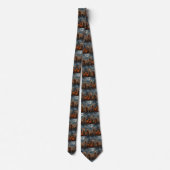 Cravate Cairn Terrier Halloween Squelettes (Dos)