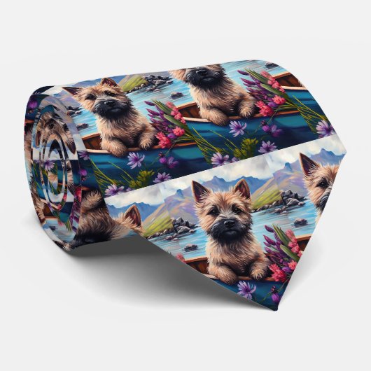 Cravate Cairn Terrier sur une pagaie : Une aventure Pittor (Roulé)