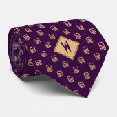 Cravate Calculatrice de comptable violet (Roulé)