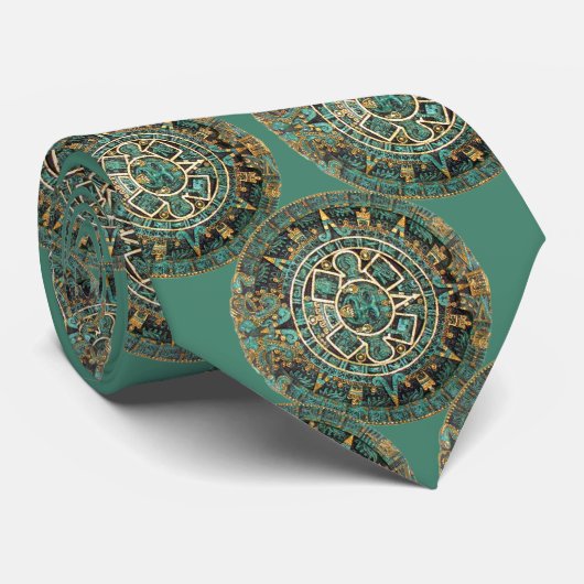 Cravate Calendrier maya (Roulé)