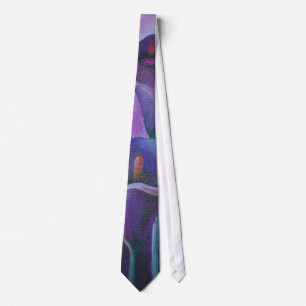 Cravate Callas Violet Lilac Et Violet Art