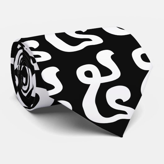 Cravate Cambodian Number 5 / Five / ៥ (Pram) Khmer Script (Roulé)