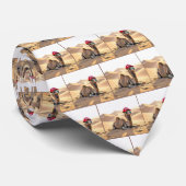 Cravate Camel Wearing a Red Retired Cap (Roulé)