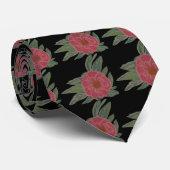 Cravate Camellia rose (Roulé)