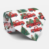 Cravate Camion de Christma (Roulé)