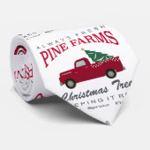 CRAVATE CAMION DE ROUGE DE FERME DE NOËL (Roulé)