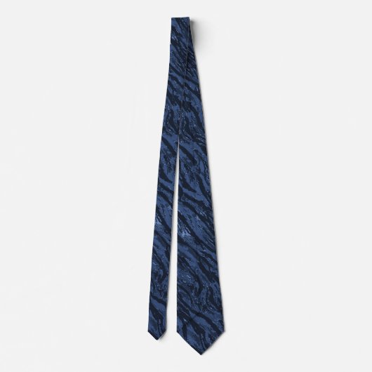 Cravate Camo à rayures bleues (Dos)