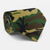 Cravate Camo BDU Dark Woodland (Roulé)