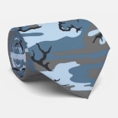 Cravate Camo bleu (Roulé)
