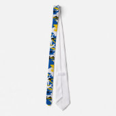 Cravate Camo bleu et jaune (Dos)