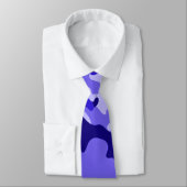 Cravate Camo bleu océan (Attaché)