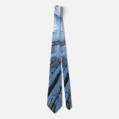 Cravate Camo Blue Sky Trees (Devant)