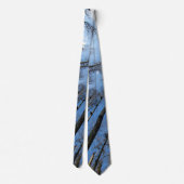 Cravate Camo Blue Sky Trees (Dos)