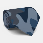 Cravate Camo Blues (Roulé)