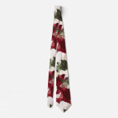Cravate Camo Crème Rouge Vert (Dos)