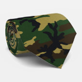 Cravate Camo Dark Woodland (Roulé)