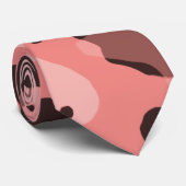 Cravate Camo de corail clair; Camouflage (Roulé)