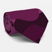Cravate Camo de couleur violette tyrienne (Roulé)
