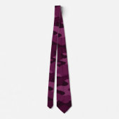 Cravate Camo de couleur violette tyrienne (Dos)