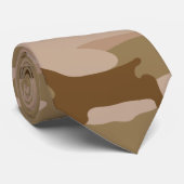 Cravate Camo du désert - Camouflage Brown (Roulé)