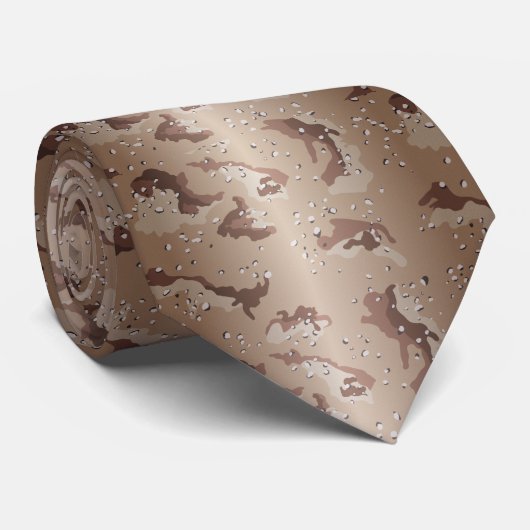 Cravate Camo du désert d'Iridescente (Roulé)